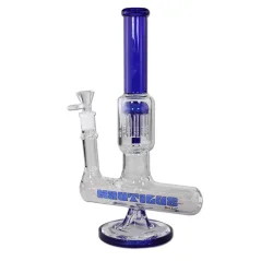 Bong Black Leaf Nautilus Inline+10-Arm 32cm