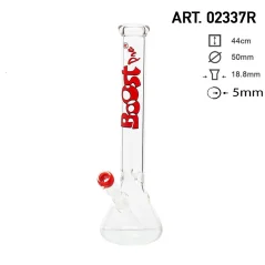 Bong sklo Boost Beaker 44cm 5mm, červený