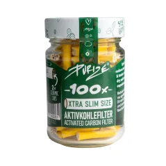 PURIZE uhlíkové filtry 5,9mm ve skle 100ks, žluté