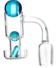 Skleněný kotlík Heisenberg Oil 18,8mm Banger 90°, modrý