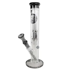 Bong sklo Black Leaf Metal Wawe Perco 38cm, černý