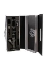 Bong sklo Black Leaf Baby Bongbastic Oil v kufru 36cm 6-Arm Perco 5mm