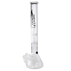 Bong Black Leaf Flaming Skull Splash 50cm