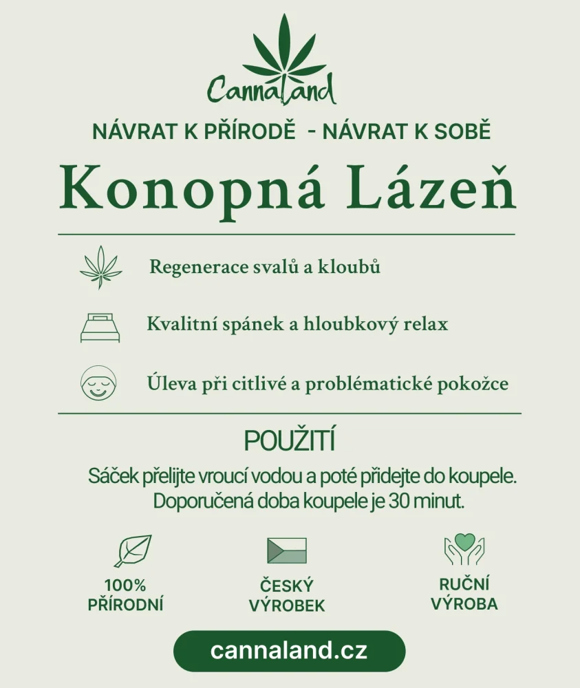 Konopná lázeň 25g