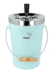 Popelník kovový otočný Smoking XXL ø13cm/v 25cm, modrý