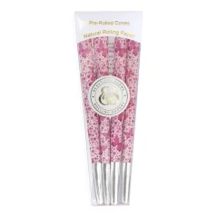 Premium barevné dutinky Pink Butterflies 9,8cm, 8ks