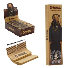 G-ROLLZ Pets Rock Rap King Size Unbleached papírky s filtry