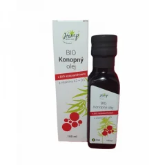 BIO Konopný olej s BIO ASTAXANTHINEM a vitamíny K2 +D3 100ml