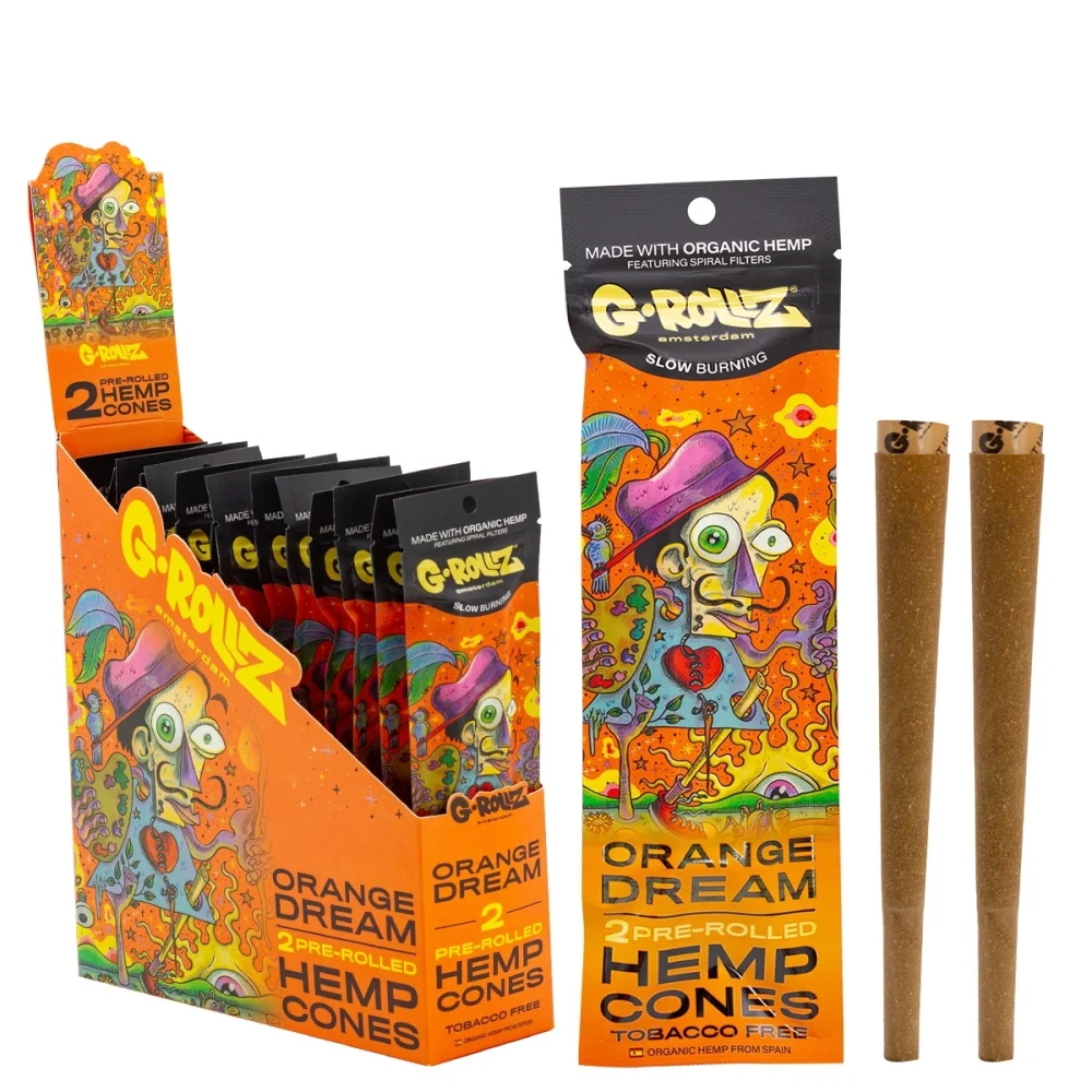 G-Rollz Konopné předbalené blunty Orange Dream, 2ks