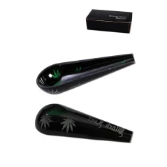 Skleněný dávkovací podklad  pro bong Black Leaf 12cm