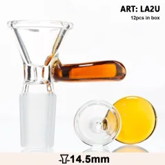 Skleněný kotlík Grace Glass s placatou rukojetí 14,5mm, oranžový