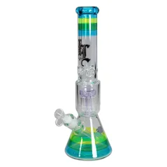 Bong sklo Black Leaf Purple 10-Arm 40cm