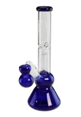 Bong sklo Black Leaf Fly 4-Arm 30cm, modrý