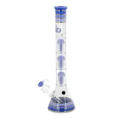 Bong sklo Grace Glass 3x8-Arm Perco 48cm 5mm, modrý