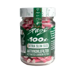 PURIZE uhlíkové filtry 5,9mm 100ks, růžové