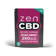 CBD Gummies ZEN 250mg, ovocný mix
