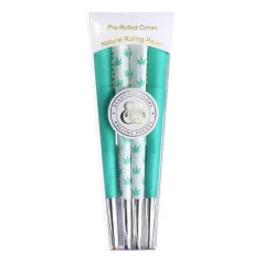 Premium barevné dutinky Teal Temptations 9,8cm, 8ks