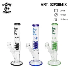 Bong sklo Amsterdam Spiral 28cm, barevný mix