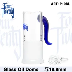 Skleněný kotlík Oil set Four-Twenty 18,8mm, modrý