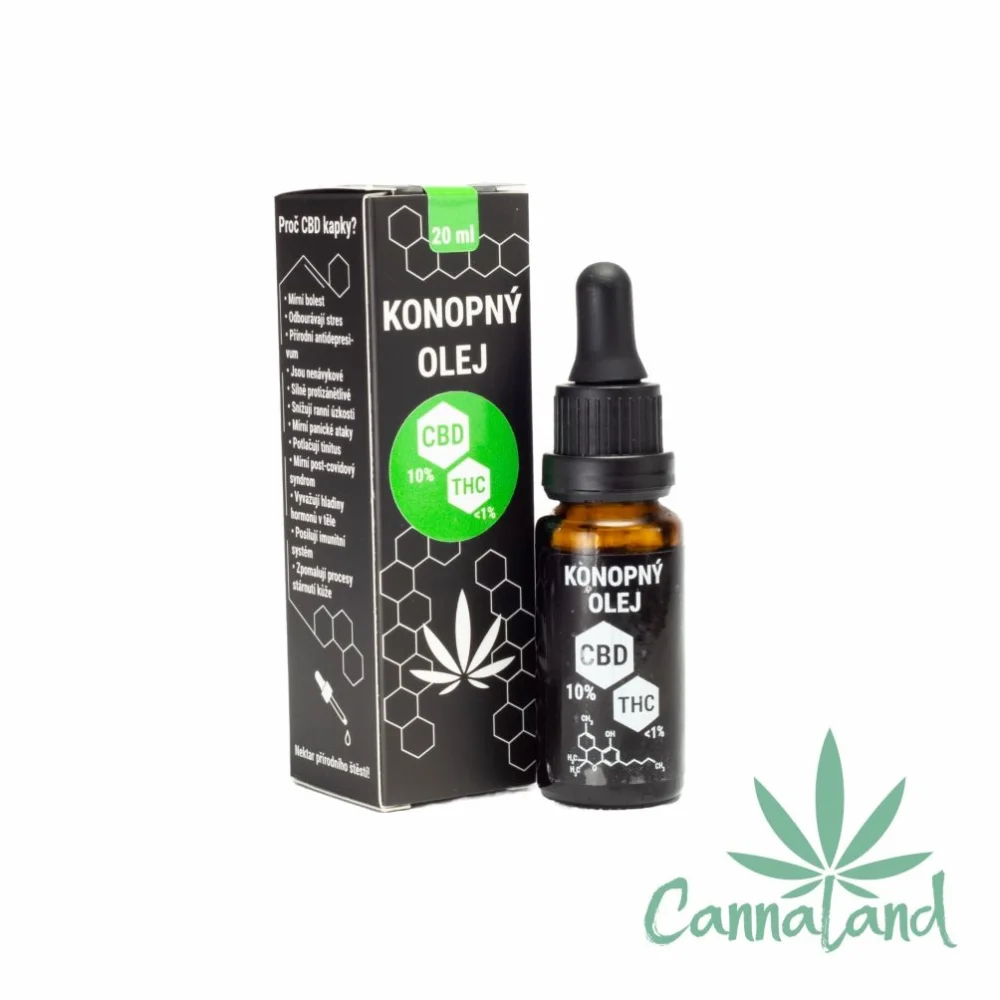 10% CBD Konopný olej (THC 1%)