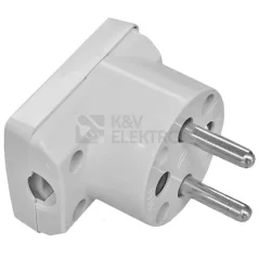 ABB vidlice 2P+T bílá 16A/250V 5536-2154