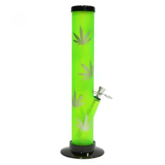 Bong akryl Listy 33cm, zelený