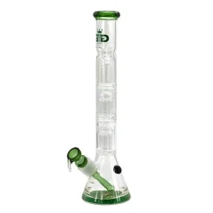 Bong sklo Grace Glass 2x6-Arm Dome Perco 35cm 5mm, zelený