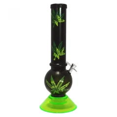 Bong akryl Listy 34cm, černý