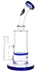 Bong sklo Heisenberg  Dude HoneyComb Perco 22cm, modrý