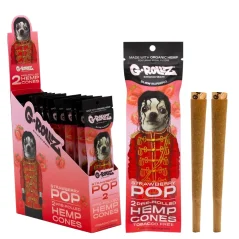 G-Rollz Konopné předbalené blunty Strawberry Pop, 2ks