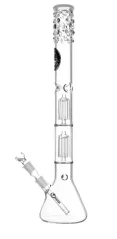 Bong sklo Heisenberg 2x 5-Arm Perco 5mm 55cm