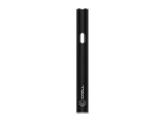 Černé vaporizační pero CCELL M4B Pro s oválným tlačítkem a logem značky
