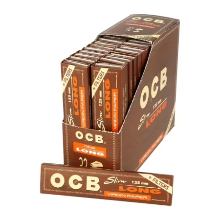 OCB Papírky Virgin slim Long 125mm+filtry