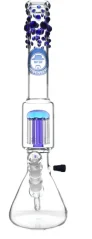 Bong sklo Heisenberg 12-Arm Perco 5mm 50cm, modrý