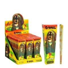 Krabička G-Rollz Pop Cones Pets Rock Mango s motivem psa, rozbalená dutinka s mangovým potiskem a prodejní display