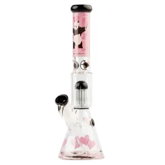 Bong sklo G-Rollz Panda Gunnin 8-Arm Perco 35cm, růžový