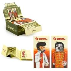 G-ROLLZ Vegas Pop Organic Hemp Extra Thin papírky s filtry a podkladem