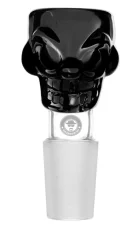 Sleněný kotlík Heisenberg Skull 18,8mm, černý