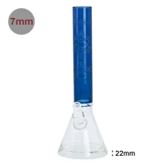 Bong sklo Amsterdam 40cm 7mm, modrý