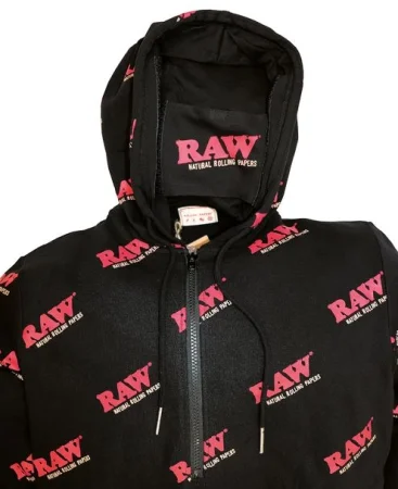 RAW mikina s kapucí vel.M, černá