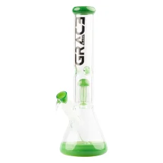 Bong sklo Grace Glass 8-Arm Perco 37cm 5mm, zelený