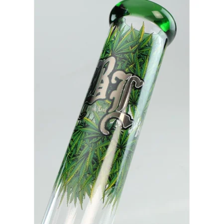 Bong sklo Black Leaf Design Leaves Ice 40cm 5mm