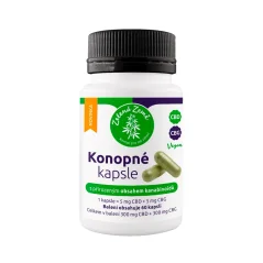 Konopné kapsle CBD+CBG, 60ks