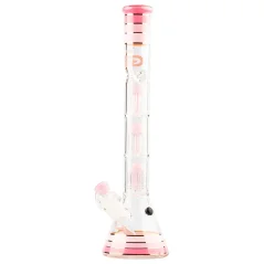 Bong sklo Grace Glass 3x8-Arm Perco 48cm 5mm, růžový