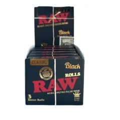 RAW Black Rolls cigaretové papírky 3m