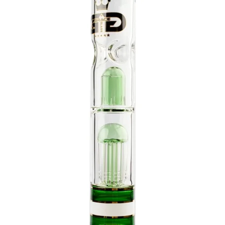 Bong sklo Grace Glass 8-Arm Dome Perco 46cm 5mm, zelený
