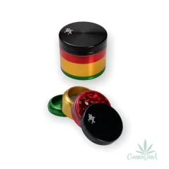 Drtička kovová Black Leaf ø5cm 4-dílná, rasta