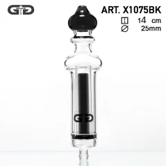 Grace Glass skleněný náústek pro vaporizéry 14cm, černý