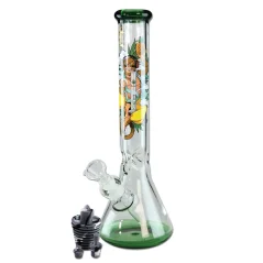 Bong sklo Black Leaf Hanuman 39,5cm 7m + ucpávky